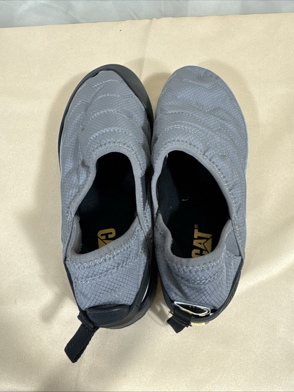 CAT Caterpillar Crossover Slip On Shoes Mens 6 Womens 8 Gray P725181 Utility